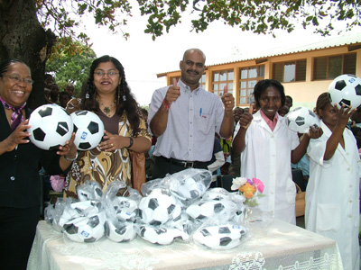 Company team building in Victoria Falls