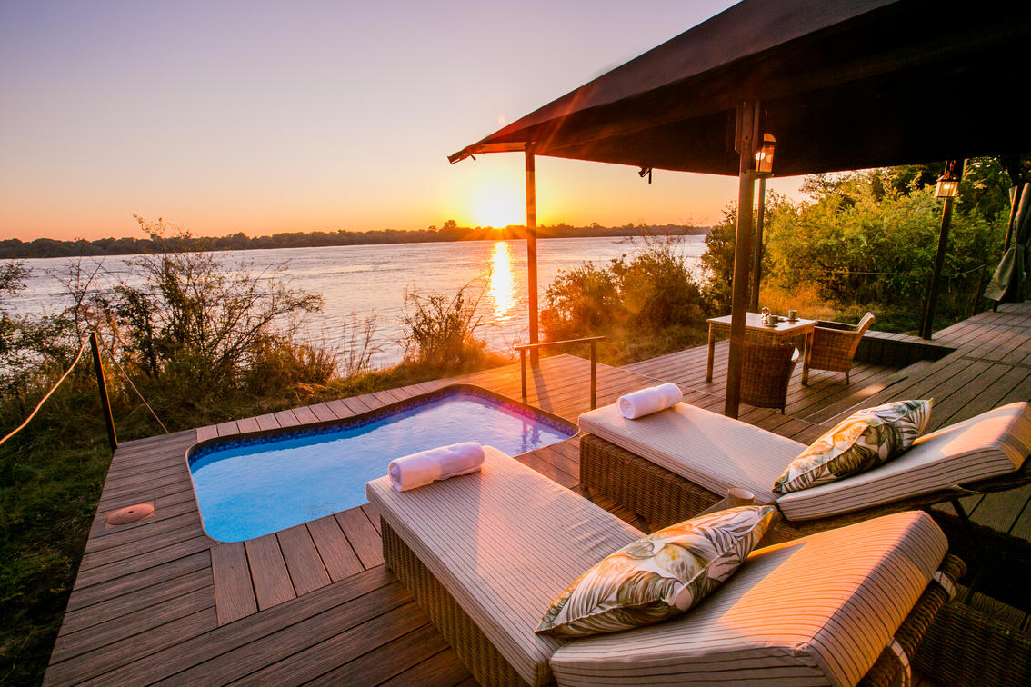 Private plunge pools The Old Drift in Victoria Falls