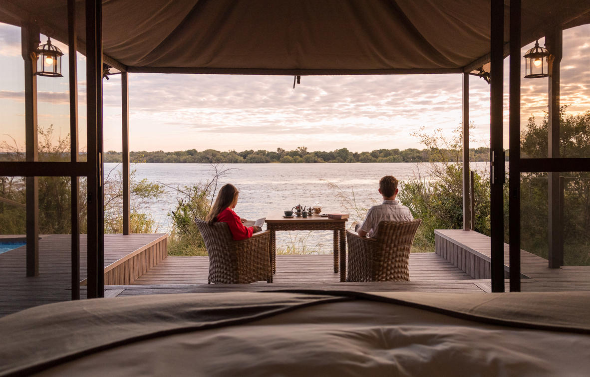 Views from the suites at Old Drift in Victoria Falls