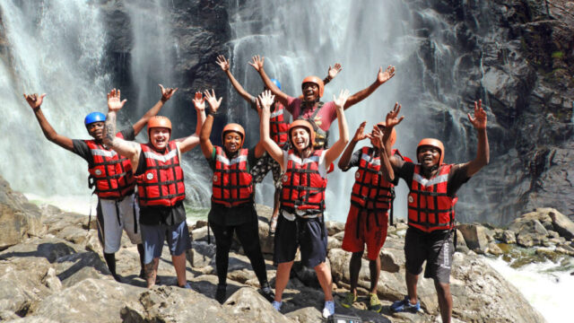 Swim under the Falls 4