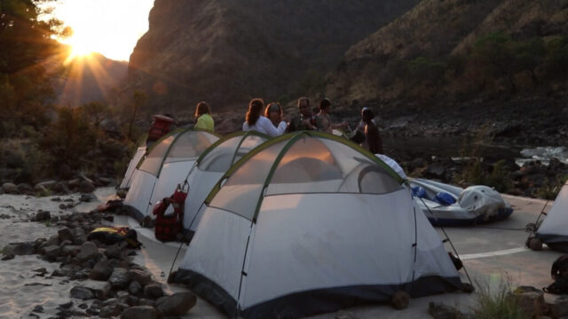 multiday rafting overnight camp