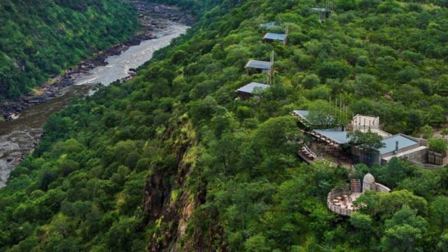 Bupenyu Lodge aerial view