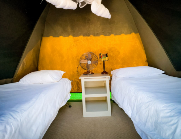 Explorers Village tent interior